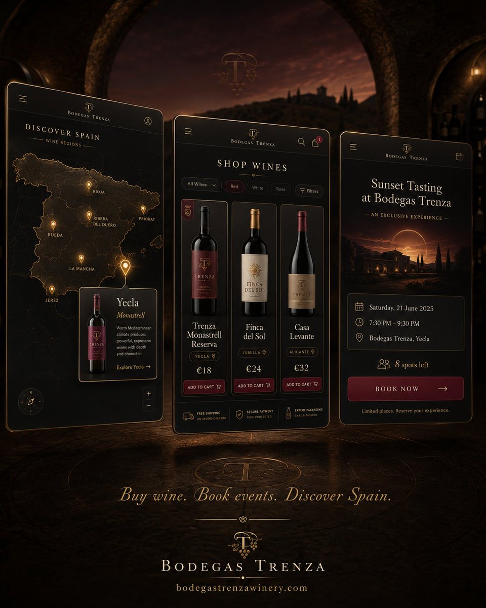ndcreationsnet's tweet photo. Built a full winery e-commerce platform as a solo dev 🍷

Redsys Spanish bank payments
Interactive Spain wine region map with clustering
Wine club, event booking, gift cards
Birthday discount system
Full SEO + AI Search Optimisation

521 build sessions. One developer. https://t.co/rucyV4uAsj