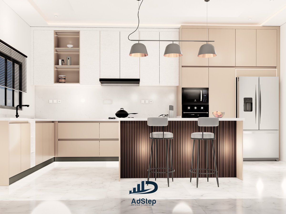 AdStepDesign's tweet photo. One of my recent kitchen design projects β¨
Designed to balance functionality, smart storage, and modern aesthetics.
Because great design isn't just about how a space looks.
It's about how it works.
#KitchenDesign #3DVisualization #SketchUp #InteriorDesign #AdStepDesign https://t.co/wUNaVMimhw