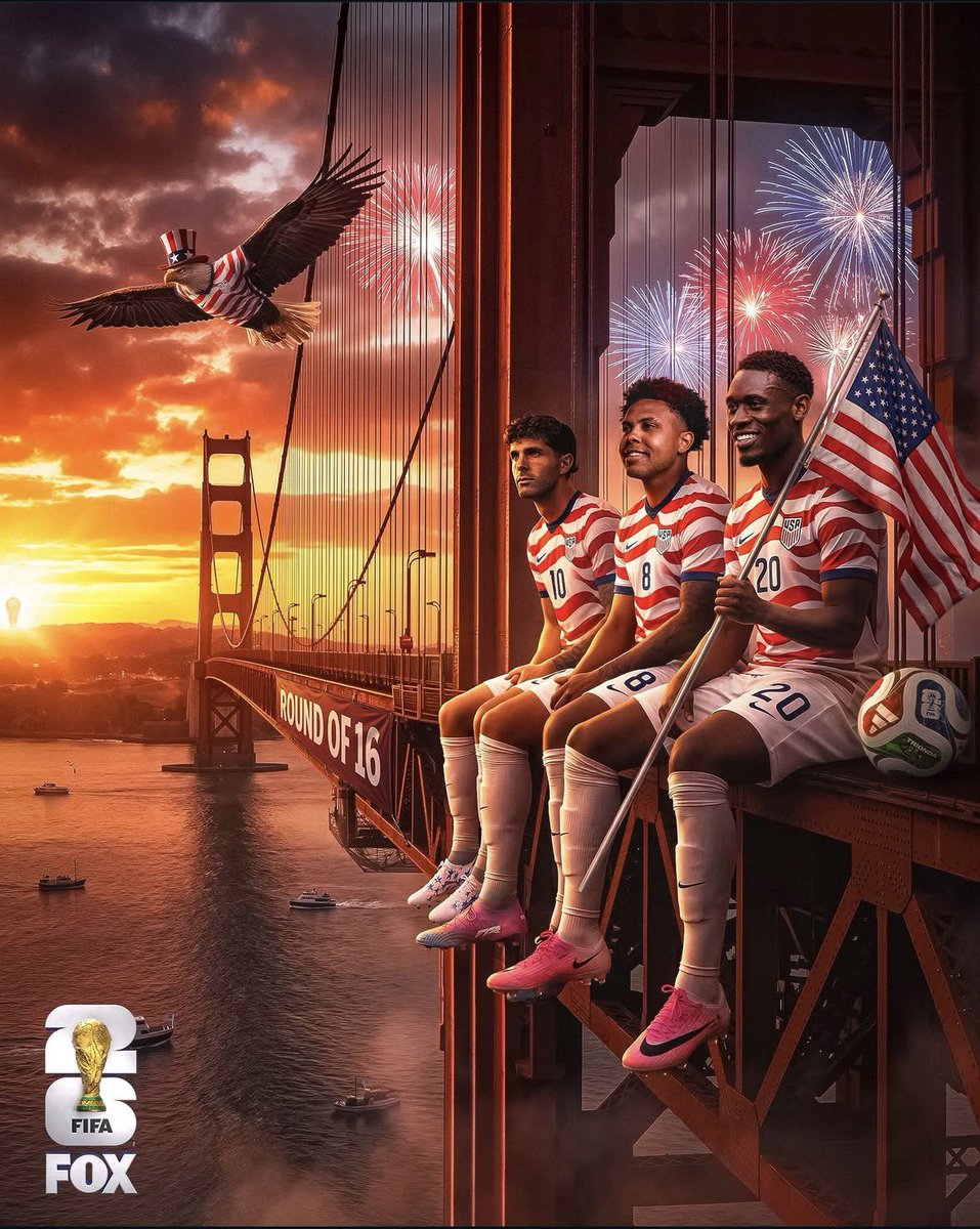 MarcWinski's tweet photo. @FOXSports a multi billion dollar company decided to use a simple AI tool to promote the team…..I improved upon the idea…

#worldcup #usa #soccer https://t.co/lJgoNelZ8Y