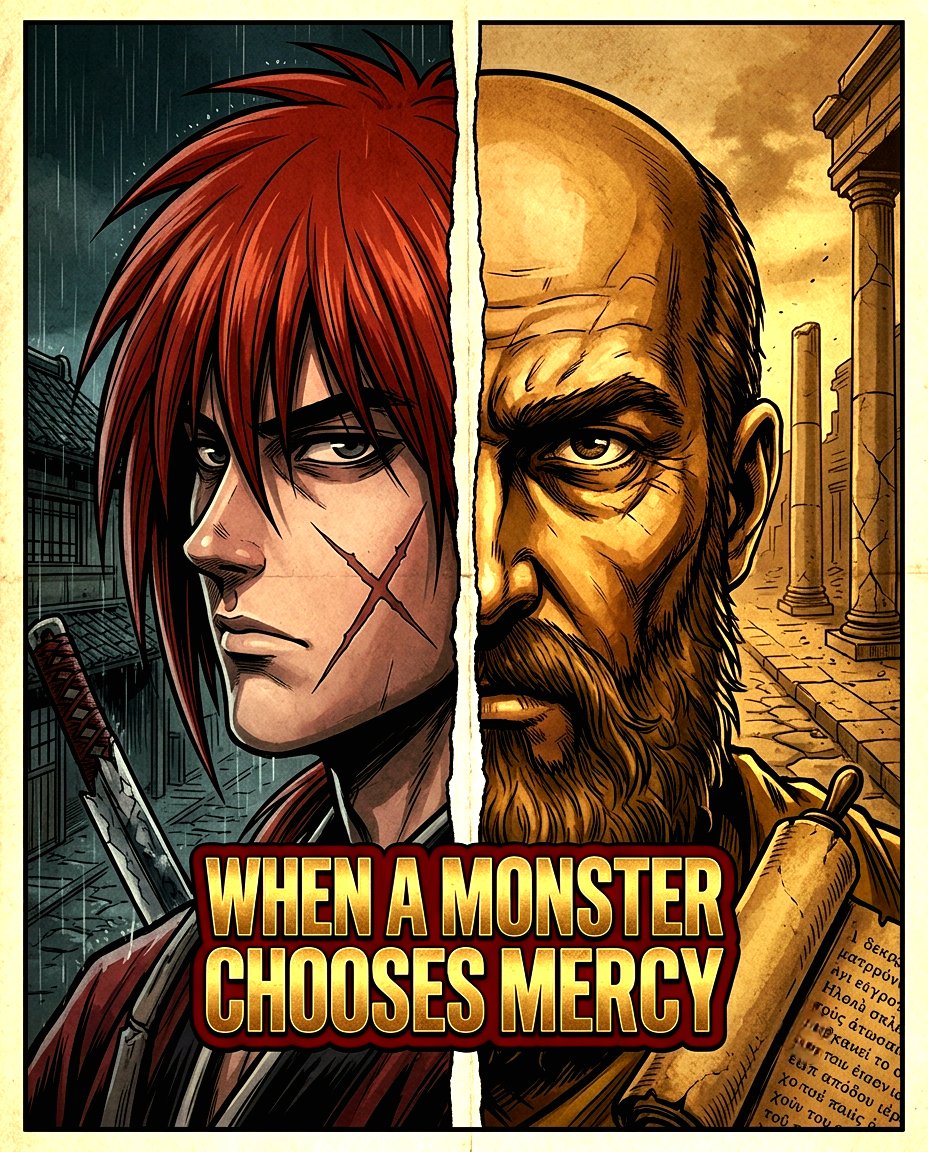 RagnokCAGE's tweet photo. When A Monster Chooses Mercy!

#god #christianity #faith #christian #rurounikenshin https://t.co/zIRZffTJVq