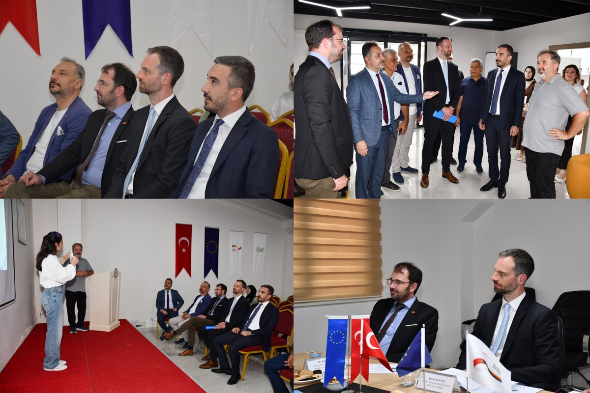 adiyamantso's tweet photo. 🔷Almanya Büyükelçiliği Ekonomik İşbirliği ve Kalkınma Dairesi Başkanı Dr. Philipp Rock, Alman Uluslararası İşbirliği Kurumu (GIZ) Ülke Direktörü Robert Kuenne ve PACE Projesi Kalkınma Danışmanı Aziz Erden, Odamız bünyesinde faaliyetlerini sürdüren Adıyaman Sosyal Girişimcilik Merkezini ziyaret etti. 🇹🇷🇩🇪

🔷GIZ heyetini Yönetim Kurulu Başkanımız Mehmet Torunoğlu, Meclis Başkanımız Abdulgani Bereket, Meclis Başkan Yardımcımız Hasan Erdal Toprak, Yönetim kurulu üyelerimiz Bilal Delikanlı ve Mehmet Recep Yalçın ağırladı.

🔷Gerçekleştirilen ziyarette; Odamız ile PACE projesi ortaklığında gerçekleştirilen çalışmalar yerinde incelenirken, merkezimizin yürüttüğü çalışmalar, sosyal girişimcilik ekosistemine sağlanan katkılar ve bölgesel kalkınmaya yönelik iş birliği fırsatları değerlendirildi. Verimli görüşmelerin gerçekleştiği ziyaretten duyduğumuz memnuniyeti ifade eder, nazik ziyaretleri için kendilerine teşekkür ederiz.
@MehmetTorunoglu @AGANBEREKET @HasanErdalTopr2 @TOBBiletisim