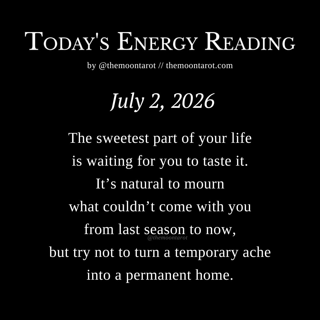 themoontarot_'s tweet photo. Today's Energy Reading: July 2, 2026 https://t.co/smf8EAABao