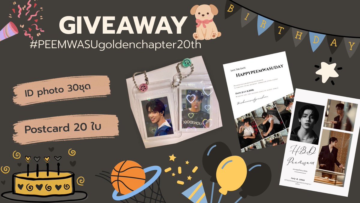 hexni3's tweet photo. GIVEAWAY for #PEEMWASU  ✨🪩
#PEEMWASUgoldenchapter20th 

  -Postcard 20 ea
  - ID photo 30 ea คละรูป

🗓️4 July 2026 📌Union Mall G floor
⏳TBA

*อย่าลืมาารับกันน๊า* https://t.co/TktCmUaVhM