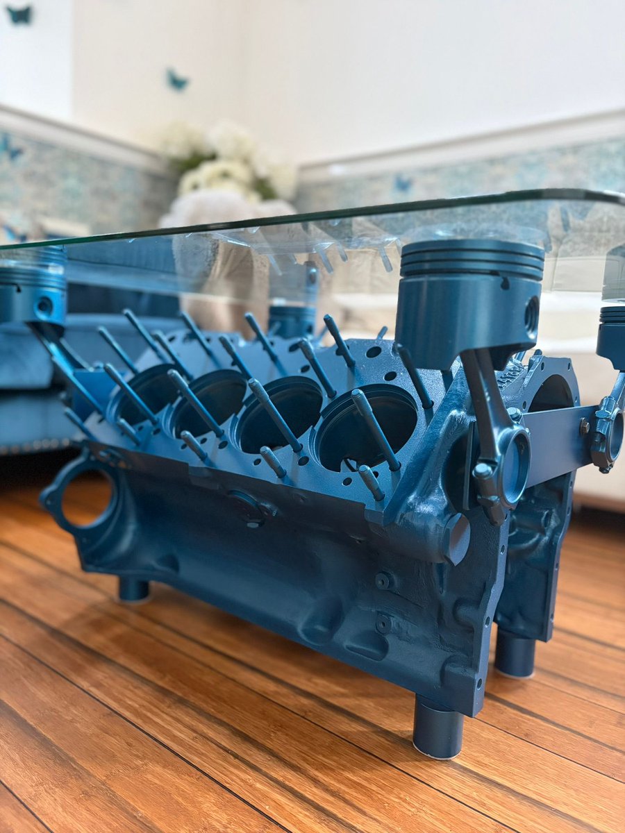 vee8design's tweet photo. If you’re going to have a V8 table…make it the best…a Rolls Royce 6.75l… Which are you choosing? 

I always carry a few of these blocks in stock, just waiting to be transformed into the ultimate V8 table for YOU! 😎 https://t.co/J7vAcYclYv