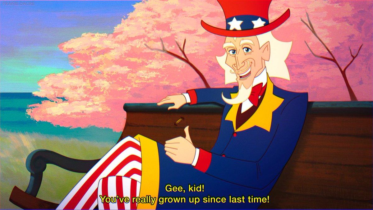 frankidacre's tweet photo. I drew Uncle Sam as a retro cartoon character! I think he’d be a folksy, long-winded storyteller 🤔 https://t.co/IBX4AkecfM