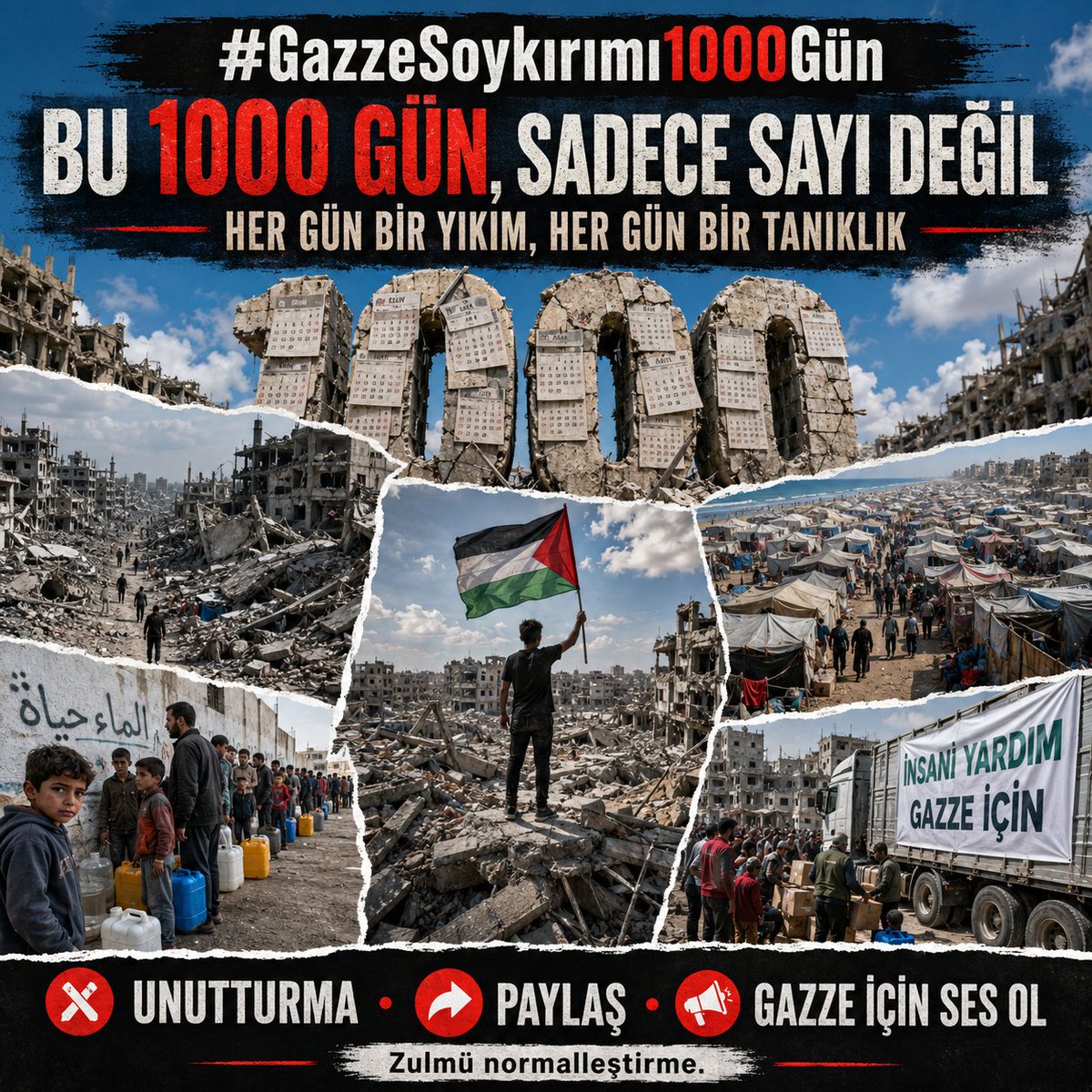 Yahya_Sinvar_'s tweet photo. Hergün bir yıkım, hergün bir tanıklık

 #GazzeSoykırımı1000Gün https://t.co/G8dIj2kbOR