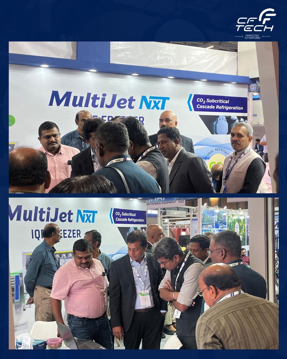 cochinfoodtech's tweet photo. We are proud to have been part of Seafood Expo Bharat 2026, where we showcased CFTech's advanced freezing and food processing solutions.✨
For more details:
🌐 https://t.co/YsBrFu6p0M
☎️ +91 7593810095, 0484 2794140
#CFTech #SeafoodExpoBharat2026 #SeafoodProcessing https://t.co/uTLODcmjKI
