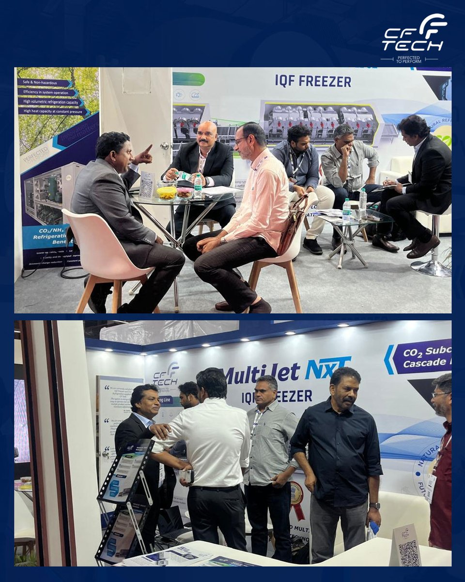 cochinfoodtech's tweet photo. We are proud to have been part of Seafood Expo Bharat 2026, where we showcased CFTech's advanced freezing and food processing solutions.✨
For more details:
🌐 https://t.co/YsBrFu6p0M
☎️ +91 7593810095, 0484 2794140
#CFTech #SeafoodExpoBharat2026 #SeafoodProcessing https://t.co/uTLODcmjKI