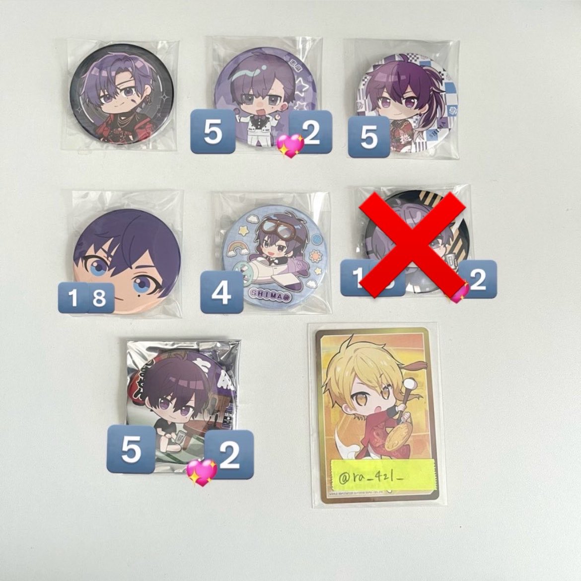ra_421_'s tweet photo. 【買取 / 交換】

譲→ 画像(ツリーに続きます)
求→ 現金orリトリン(友人分含む)

✧ bio必読
✧ 該当画像のALTご確認ください。
✧ 現場/都内手渡し>>郵送

 #浦島坂田船缶バッジ  #浦島坂田船グッズ  #浦島坂田船缶バッジ買取  #浦島坂田船グッズ交換  #浦島坂田船缶バッジ交換 https://t.co/r0OtK7Qvaf
