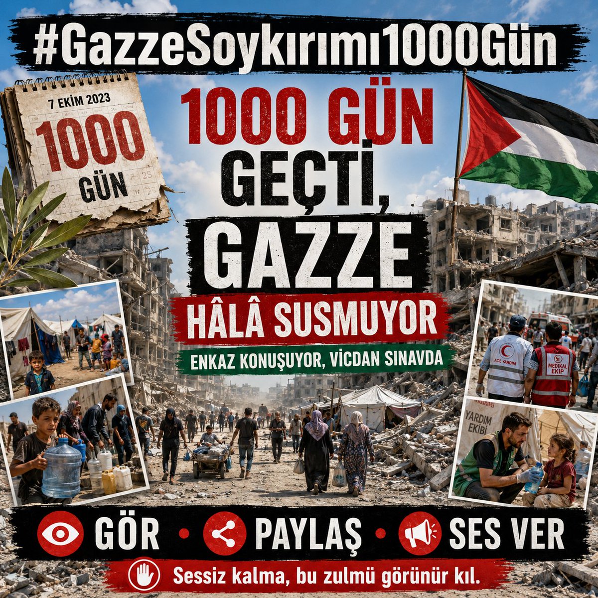Ferdi_Karabasan's tweet photo. Enkaz konuşuyor, vicdan sınavda

 #GazzeSoykırımı1000Gün https://t.co/W0obpm7IWp