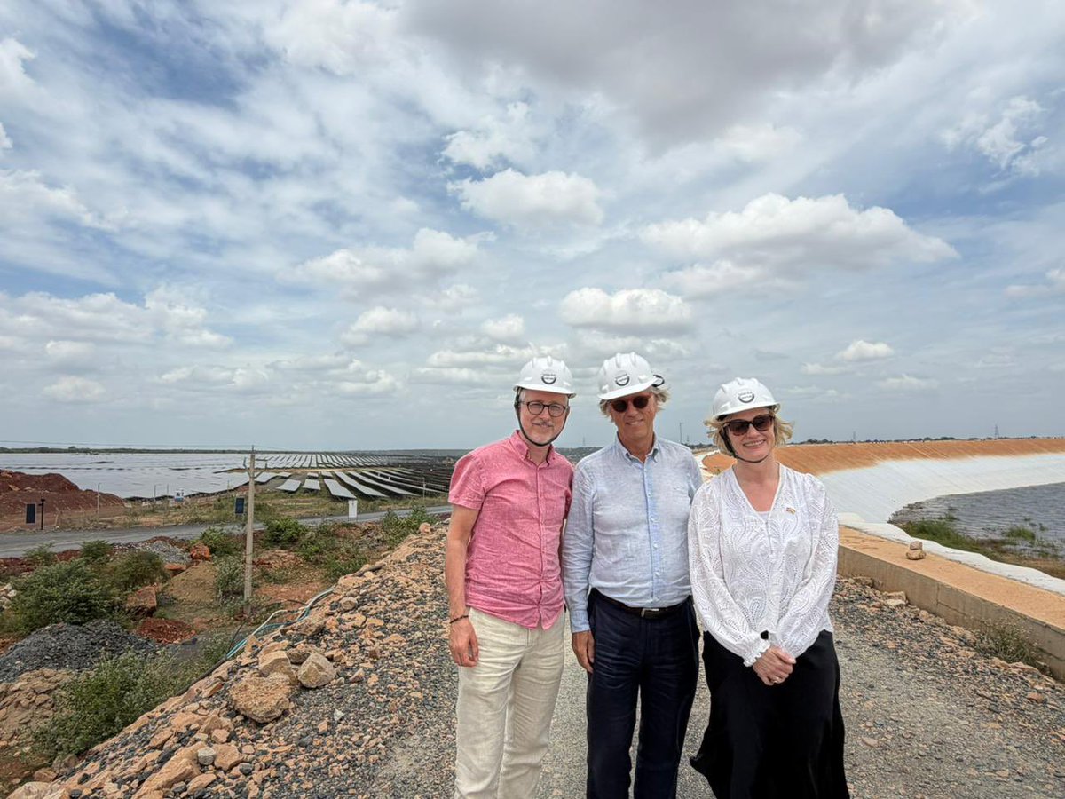 NorwayAmbIndia's tweet photo. Exciting visit to 🇮🇳 India’s and the world’s largest Intergrated Renewable Energy Plant operated by @GreenkoIndia in Pinnapuram, #AndhraPradesh. This pioneering hydroelectric pumped storage technology enables the water in the magazines to function as a big battery … (1/2) @ncbn https://t.co/lSr5vmucDl