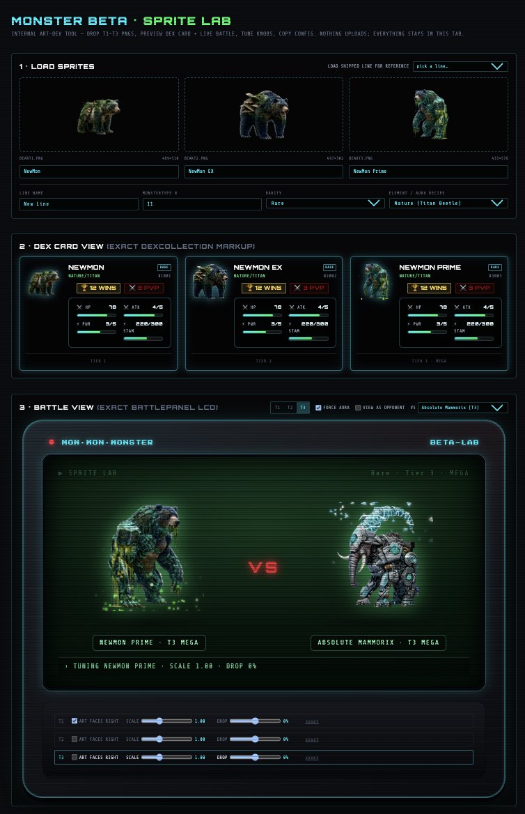 MonMon_Monsters's tweet photo. Inside look at how new Mon Mons come to life! 🌱

Our @monad monster battler is always hungry for new mons. 👹

Mons get evolutions before scratch built custom attacks. ⚔️

Bear market builders: we've barely started shipping🐻 https://t.co/qrfOdrsEJM