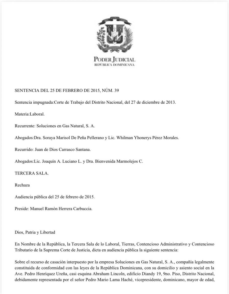 FJimenezRD's tweet photo. Suspensión pura y simple de sentencia laboral. El juez de los referimientos no puede suspender pura y simplemente una decisión si en ella no se comete un error grosero, una nulidad evidente, un exceso de poder, una violación al derecho de defensa o una irregularidad manifiesta en derecho, lo que no se ha evidenciado en la especie. Factum: juez de los referimientos que, tras no apreciar las falencias alegadas para obtener la suspensión pura y simple de la decisión, impone el depósito del duplo para evitar su ejecución.