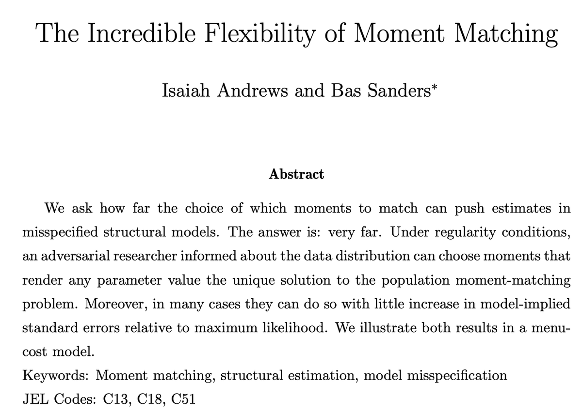 SandroAmbuehl's tweet photo. If you do structural estimation in your experiments: Preregister your moments! Otherwise, you can freely choose your results!😲🤯 https://t.co/KxQbVq7ruE