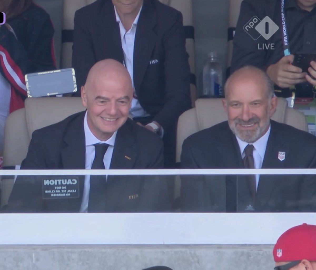 BeholdPaleH0rse's tweet photo. Now mock them during the USA game with a Jeffrey Epstein neighbor, and who lied under oath about never having visited Epstein Island. And have him sit next to the FIFA commissioner. https://t.co/q3pZywoBJ1