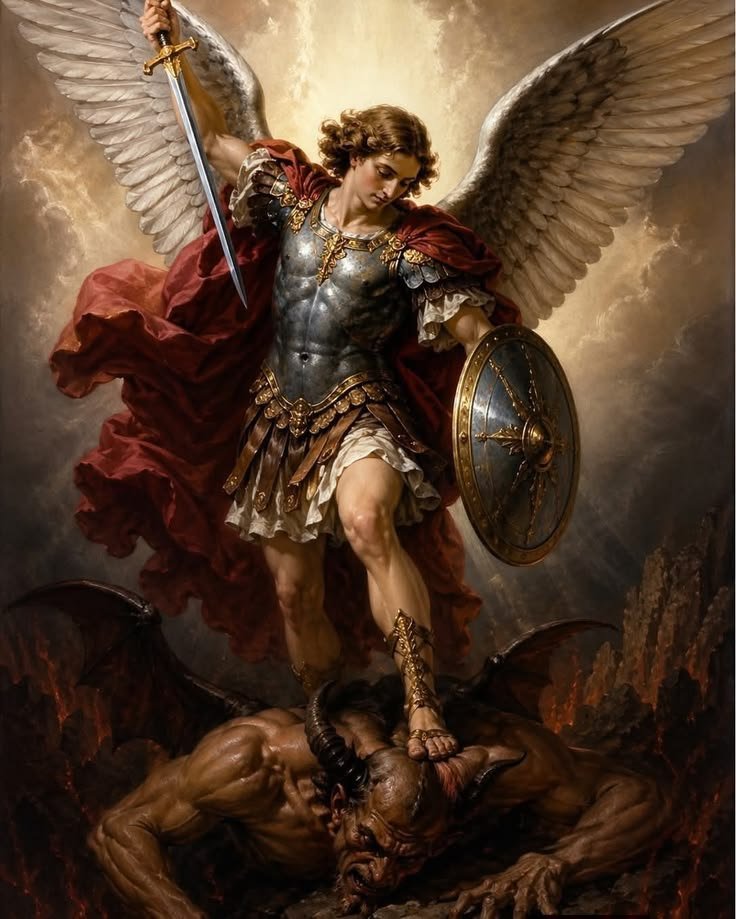 Mothermary0012's tweet photo. Saint Michael the Archangel defend us in battle. https://t.co/LRqUntW5ZL