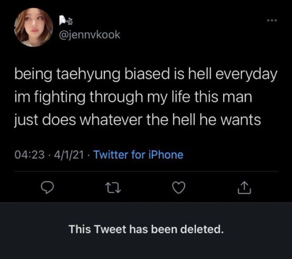 prettiesttaae's tweet photo. my reaction to taehyung stroking an army’s head: a thread https://t.co/kQLVUhys94