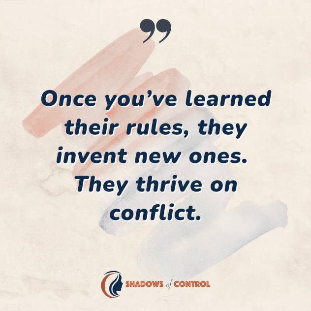 shadows_control's tweet photo. There is no winning with an abuser. Their rules are designed to shift, to confuse, and to keep you walking on eggshells.
#PsychologicalAbuse https://t.co/9CHebi2KAR
