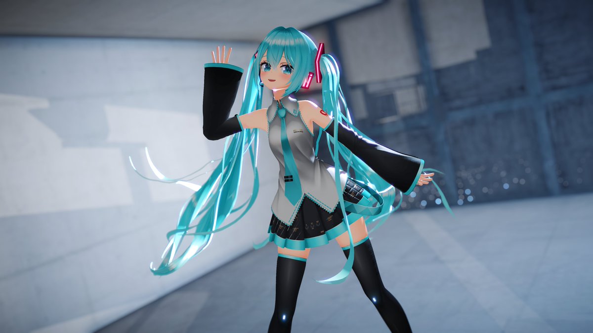 Piza_ch's tweet photo. MV撮影のときのミクちゃん https://t.co/jikEWbJ0F7