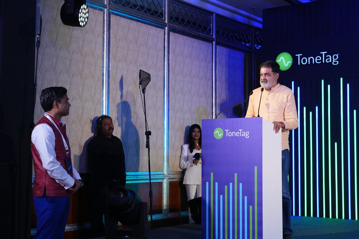 tonetag's tweet photo. Few people have watched India's technology story unfold as closely as Shri Mohandas Pai - as CFO, he played a pivotal role in scaling Infosys and today, through Aarin Capital, he continues to back the next wave of India's deep-tech innovation..

His presence at today's eKosha launch in Bengaluru wasn't just ceremonial - it was a marker. Because eKosha represents the kind of innovation Mr. Pai has spent decades championing: technology built in India, for India's scale, solving real problems at the grassroots.

It's a reminder that some of India's most meaningful tech breakthroughs aren't happening in isolation - they're being built, backed, and championed by leaders who've seen this journey from the very beginning.

#eKosha #VoiceAtTheCounter #ToneTag #MerchantBanking #BankingInnovation #VoiceBanking #MSME