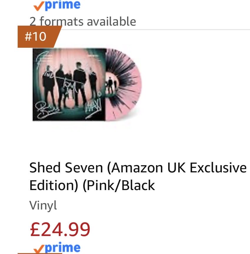 shedseven's tweet photo. Thanks to everyone who’s pre ordering our new album.. only be live 3 hours and already in the top ten on Amazon! https://t.co/J3fEcySyOq