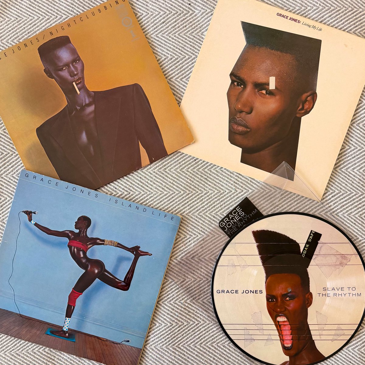 RACCOONFM1's tweet photo. Today’s vinyl choices have mostly revolved around Grace Jones.
#NowPlaying #Vinyl #July2026 #GraceJones https://t.co/kCM8V1fKa0
