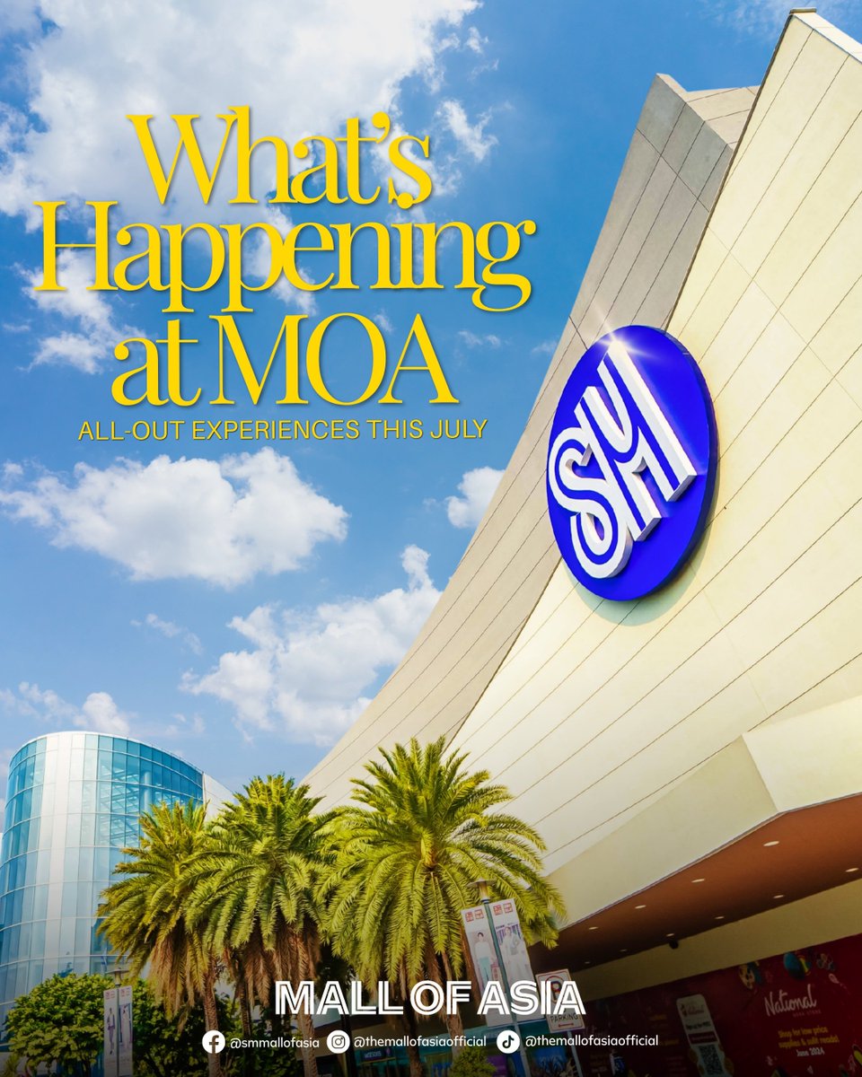 OfficialAHOFPH's tweet photo. SM MOA HAS RELEASED ITS JULY CALENDAR! 🎉

SM Mall of Asia has officially unveiled its July calendar of activities, featuring several fan-led projects in celebration of AHOF's The First Spark Tour in Manila! 💙

We're excited to share that our Fan Pass-Through Experience Project is one of the featured activities, listed as #MOAFANFEST: AHOF Fandom Exhibit. ✨

📍 Level 3 South Main Mall (between Muji and Uniqlo)
🗓️ July 24–26, 2026

We warmly invite all FOHAs to stop by, experience our project, and visit the amazing initiatives prepared by fellow fanbases as well. Let's celebrate this special moment together and make unforgettable memories with the entire fandom! 💙

Original Post from SM MOA: https://t.co/UVVgl9UC4b
