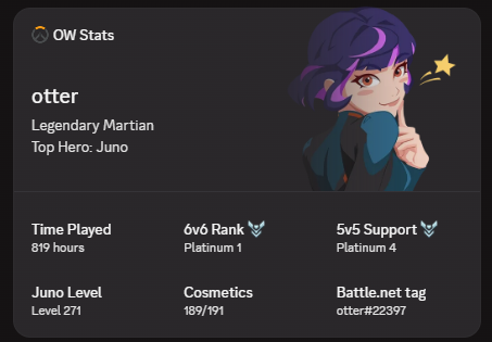 maykiios's tweet photo. ik i've been dead but do y'all like my ow widget on discord :3 https://t.co/AOfzXTuNGg