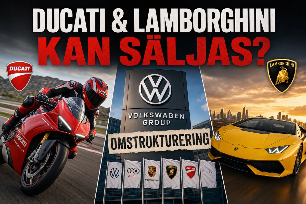 bilrad_se's tweet photo. Volkswagen Group dementerar inte uppgifter om Ducati-försäljning

Volkswagen Group dementerar inte uppgifter om att Ducati kan säljas och Lamborghini börsnoteras när koncernen ser över sin struktur.

https://t.co/qNDHX2RChA https://t.co/d8gkQ3BaOD
