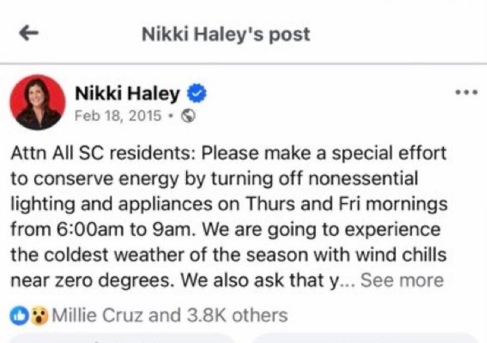 JustStevesWorld's tweet photo. @NikkiHaley Nikki, Nikki, Nikki.  Just remember, sweetheart. There’s ALWAYS a tweet. https://t.co/KBxQWbeuCX