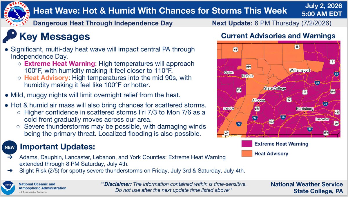 ColumbiaCoEMA's tweet photo. National Weather Service Briefing: https://t.co/tsDu8O533x