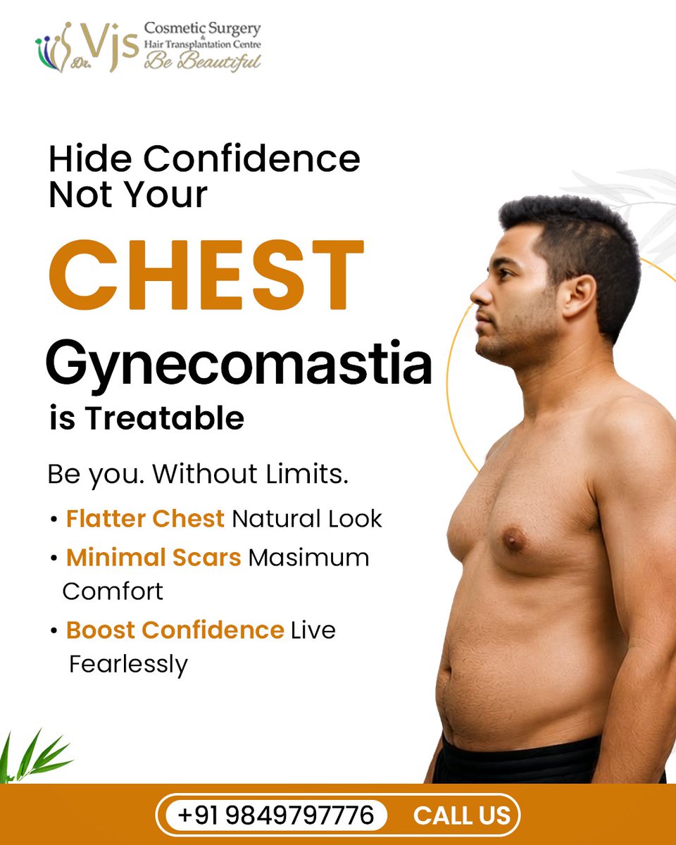 VJsclinic's tweet photo. You shouldn't have to hide your confidence. 
Learn about personalized care and modern surgical techniques at VJ's Clinics, Vizag.

📍Visakhapatnam, India, 530003
☎️ +91-9849797776
🌐 https://t.co/NFDDjumxvE

#vjsclinics #gynecomastia #cosmeticsurgery #menshealth #vizag https://t.co/yytijHeBSW