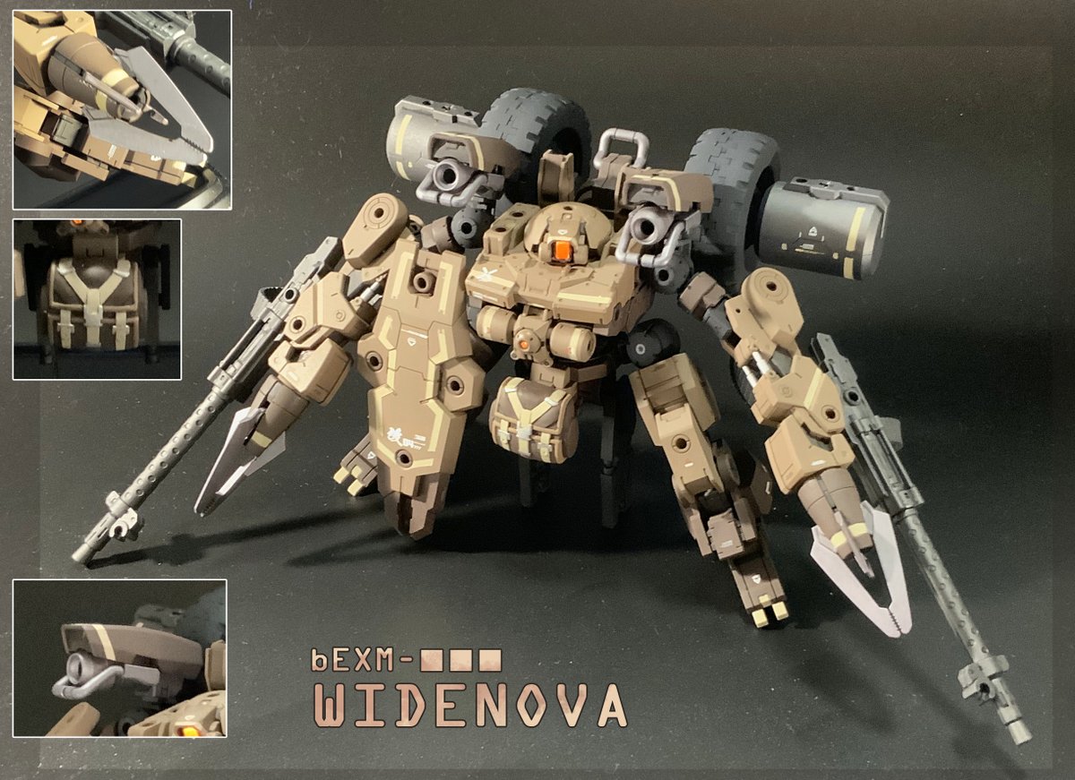 yamadieval's tweet photo. ■ワイドノヴァ
水中仕様バスキーロットを更にカスタムした水陸両用型試作機。性能試験を兼ねて海岸付近の戦場に投入されたが、「バイロン軍の新型」と誤認され友軍に撃破されてしまい開発計画は頓挫した。「ワイドノヴァ」は両陣営から謎の新型に付けられた仮コードネーム。
#30MMCM2026
#30MMEF https://t.co/CSc5b8KFdR