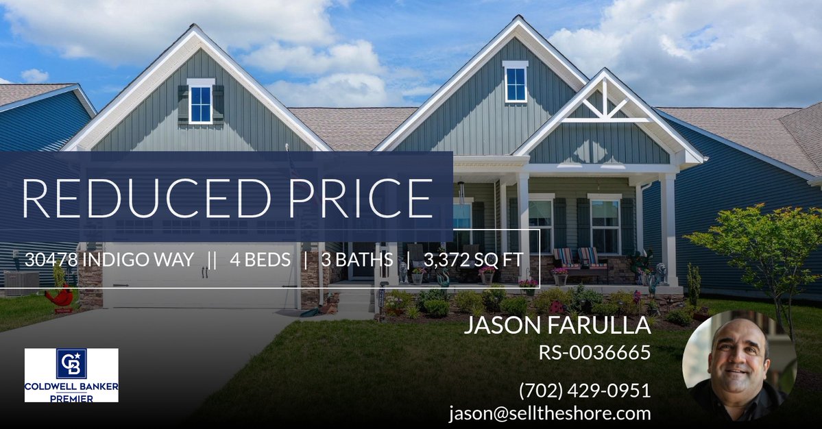 JasonFarulla's tweet photo. 📍 Reduced Price 📍 This recently reduced home at 30478 Indigo Way in Georgetown won't last long, so, don't wait to set up a showing! Reach out here or at (702) 429-0951 for more information!

Jason Farulla , Your experienced agent... https://t.co/MpxsR7WApg https://t.co/cDcgGroqmT