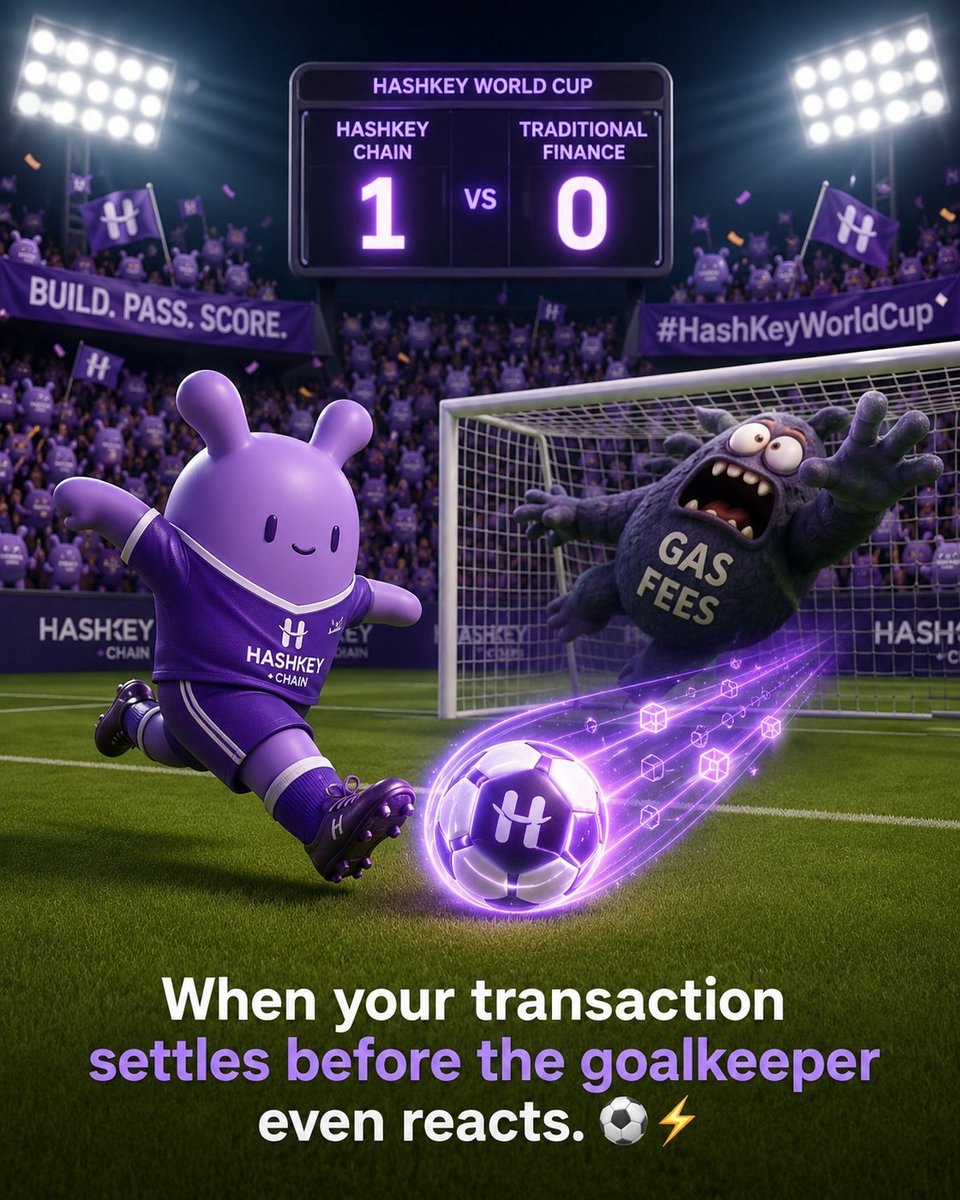 ImanChad_'s tweet photo. Gas fees tried to make the saveโฆ but Hashooโs blockchain-powered strike settled before they could even react.
From kickoff to final whistle, HashKey Chain is built to move fast, play smart, and score big. ๐
@HSKChain
#HashKeyWorldCup #HashKeyChain #Hashoo #BuildPassScore #Web3 #MemeContest