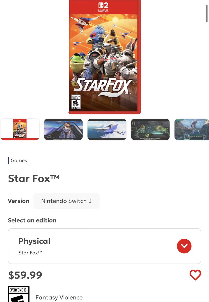 KTomitted's tweet photo. @Uja_GAME Starfox MSRP is the same price in the US and it sells for 63,000원. https://t.co/5QClh7Loom