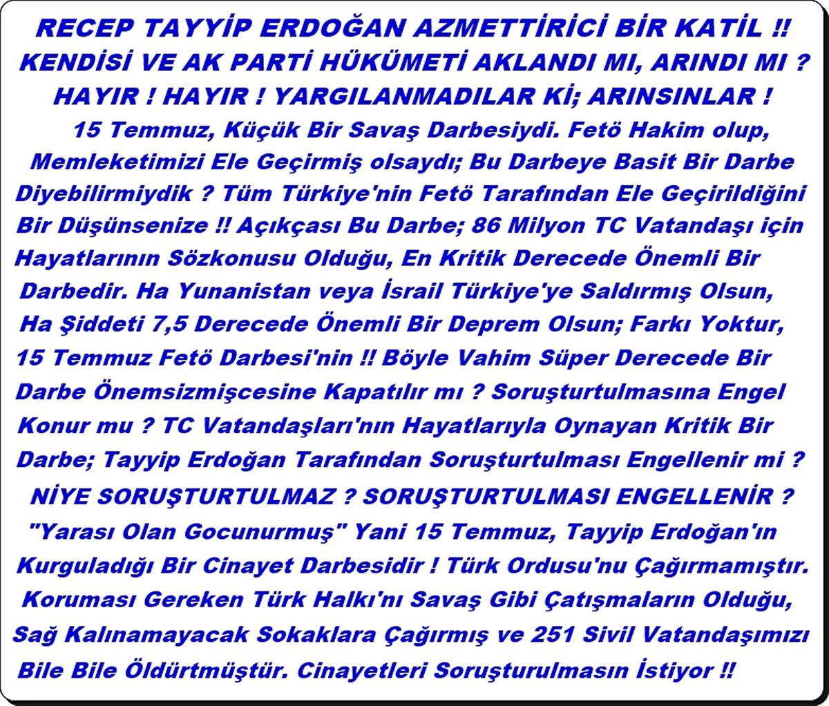 YavuzMuCe's tweet photo. @RTErdogan Manisa Büyükşehir Belediye Başkanı Ferdi Zeyrek'i, Kaza Süsü Vererek öldürtmekle Kalmıyorsun #Açıkça ölümünden sonra, Kurgu Mahkemelerinde Adını bile Karalamak, Zalim Pişkinliğine Sahipsin🤢KATiL Erdoğan👽Hem Taciz Hem Cinayet🤢#HaberMasası Son Durum Son Dakika ölü Deniz Göktaş👏 https://t.co/50na3H7SbB