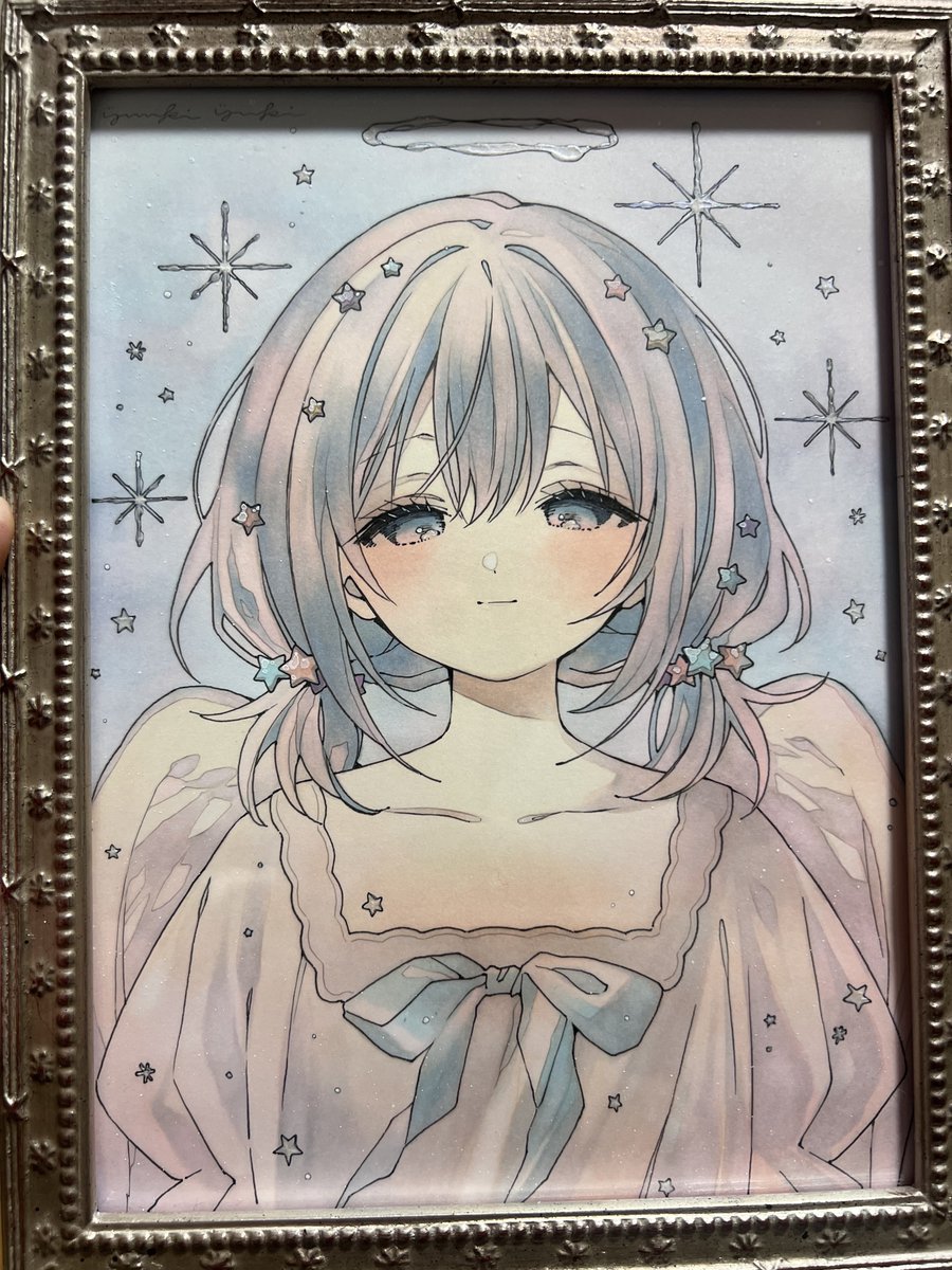 YUKIさんファンアートイラスト（原画） 優樹ユキさんの原画「あわいまどろみ」をお迎え出来ました