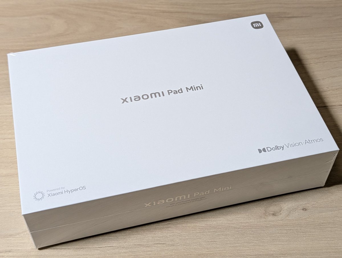 sallyhamu's tweet photo. Xiaomi Pad mini届いた😁 https://t.co/Kh0FJERLaL
