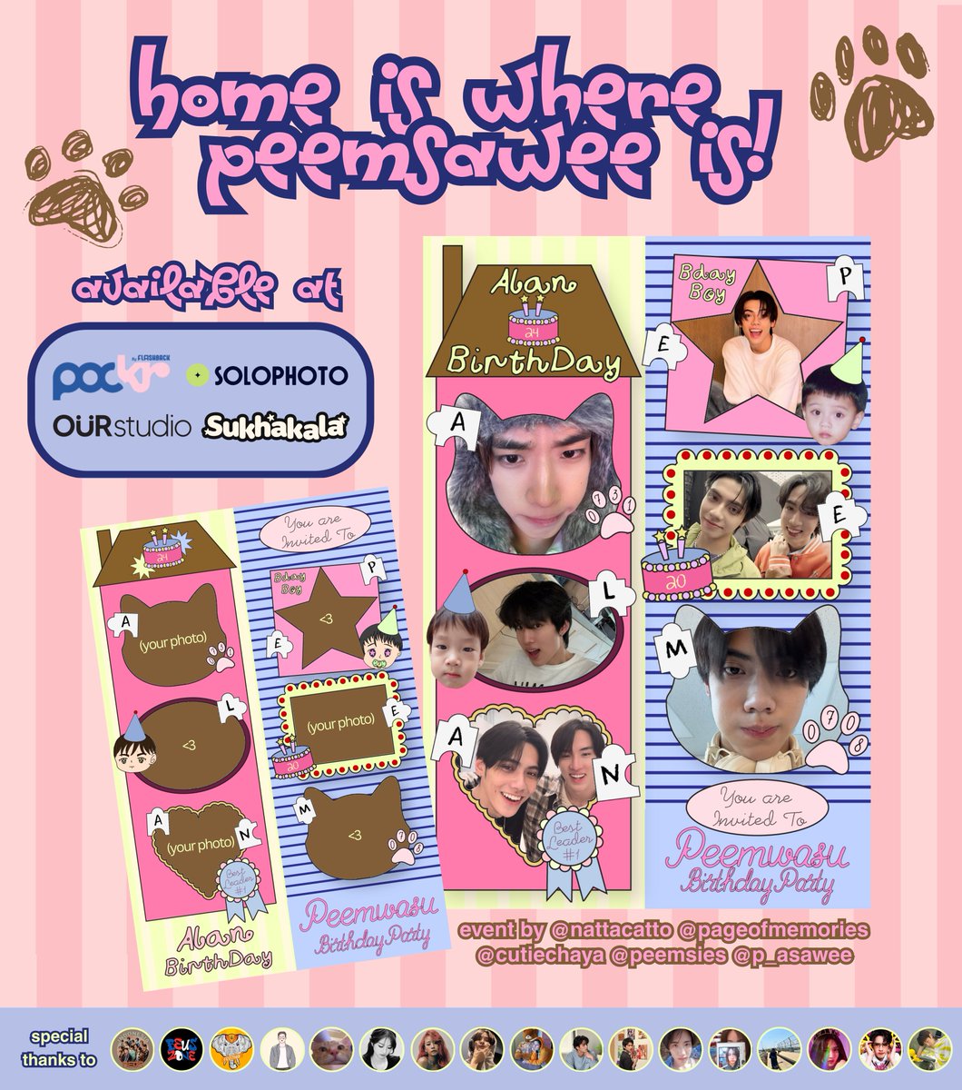 twelvecentrics's tweet photo. Home is Where PeemSawee is 🏡🧺💭

BUS ALAN &amp; PEEMWASU Birthday Photobooth Event
by @nattacatto @cutiechaya @pageofmemorie @peemsies @p_asawee

✃ 1 - 31 July 2026
✃ All pockr by helloflashback Thailand, Sukhakala, Ourstudio, and Solophoto branch!

#HomeisWherePEEMSAWEEis https://t.co/yLtthhtAa0
