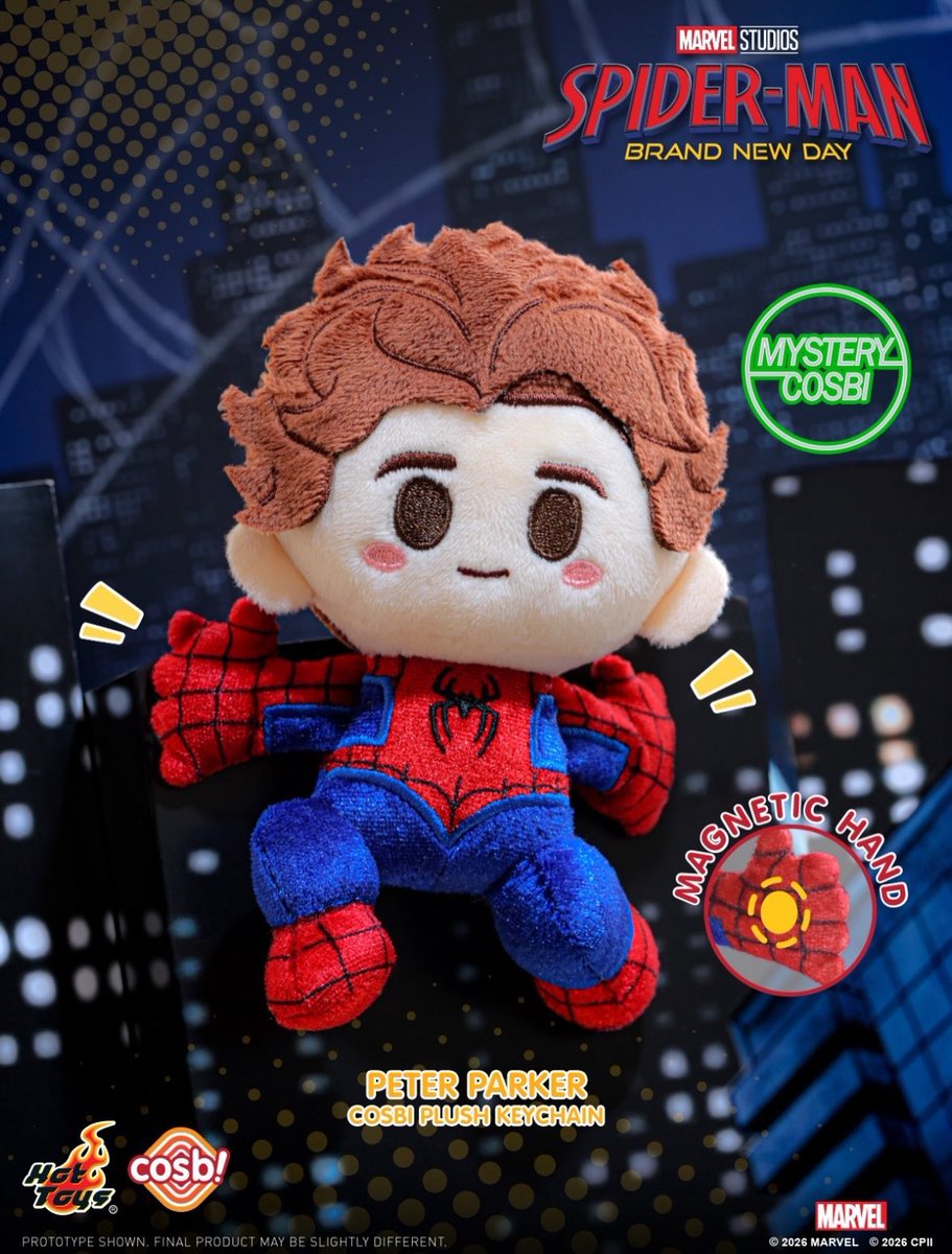 myungisito's tweet photo. yo podria entregar a mi familia a cambio de este spidey plushie https://t.co/YEyUf9TAR2