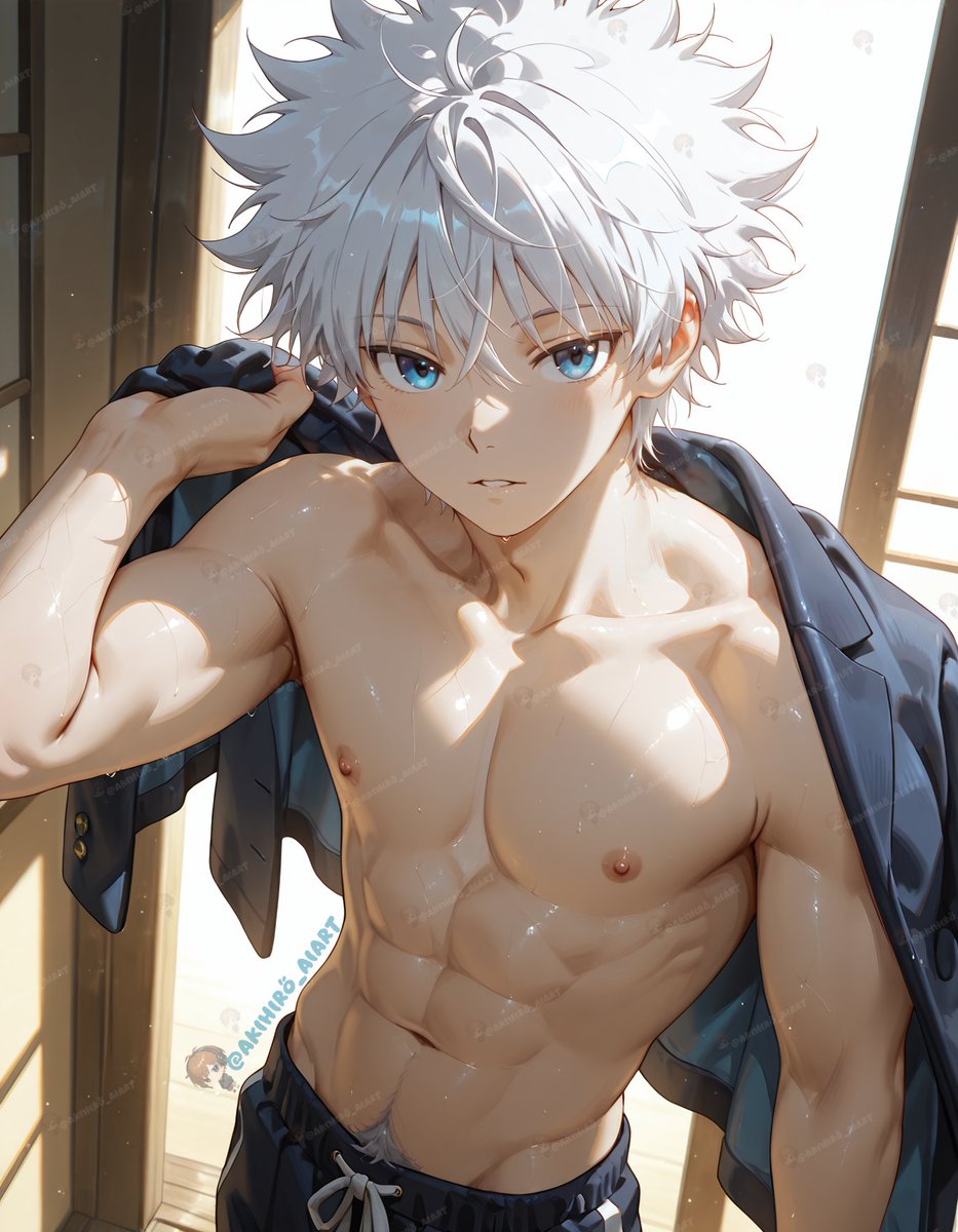 Akihiro_AIArt's tweet photo. Killua ⚡

#killua #hxh #HunterxHunter #NSFW #腐向け #yaoi #AIBL部 #AI美少年 #AI少年 #AIイケメン部 #ikemen #NSFW #腐向け #AIBL部 #AI美少年 #AI少年 #AIイケメン部 #R18 https://t.co/j3wrqvmYyx
