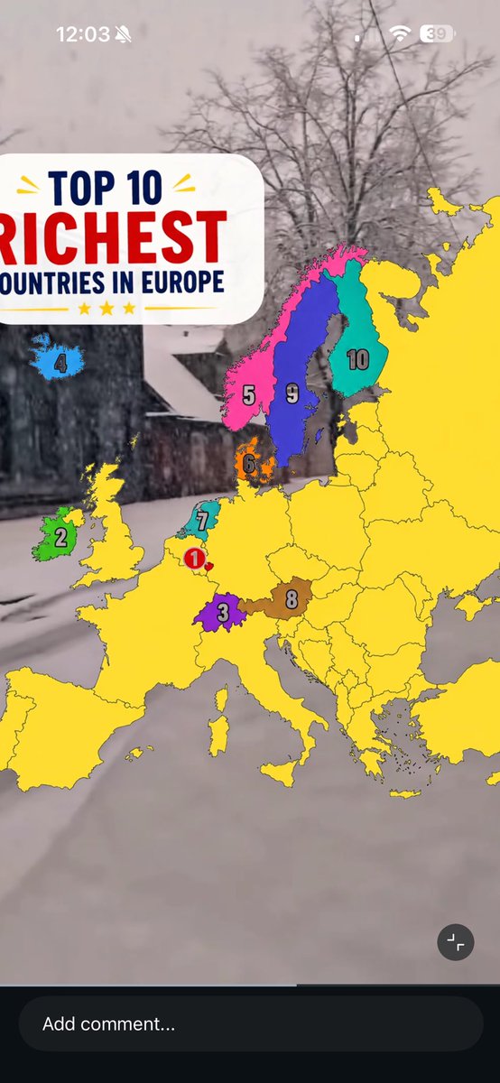 ORGrimsson's tweet photo. 10 richest countries in #Europe. New list! No 3, 4 and 5 ALL outside #EU and the #Euro. The BOTTOM country is the only #Nordic country which is BOTH in EU and the Euro zone. A contribution to the debate in #Iceland https://t.co/TFOx1hmUW2