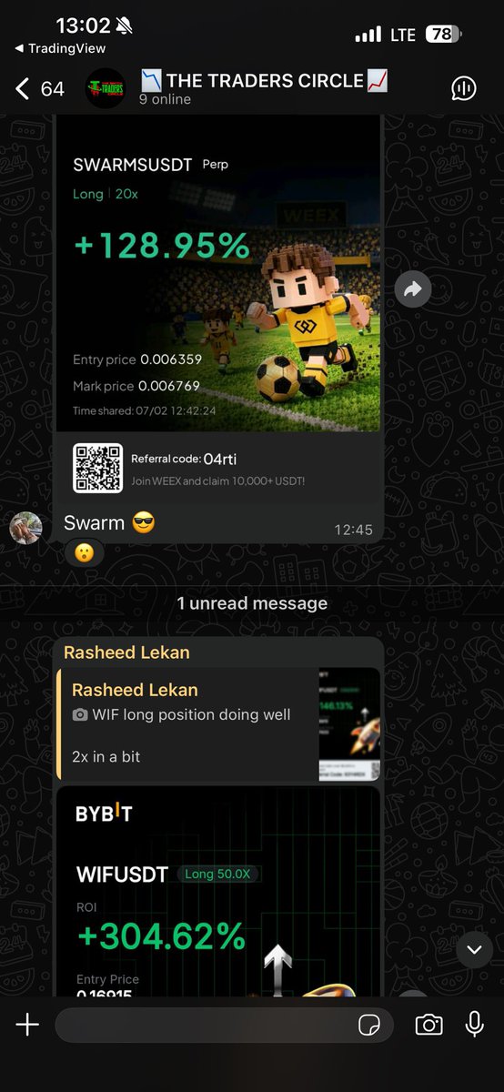 The_switchh's tweet photo. one thing you need to know about THE TRADERS CIRCLE is the fact that everyone in the circle is a trader.
I saw everyone else open signal rooms and it felt to normal so I made everyone that I came across a trader !
They trade on their own most times . 
Knowledge is better 🔥🔥🔥 https://t.co/Mr5w7YuLSd