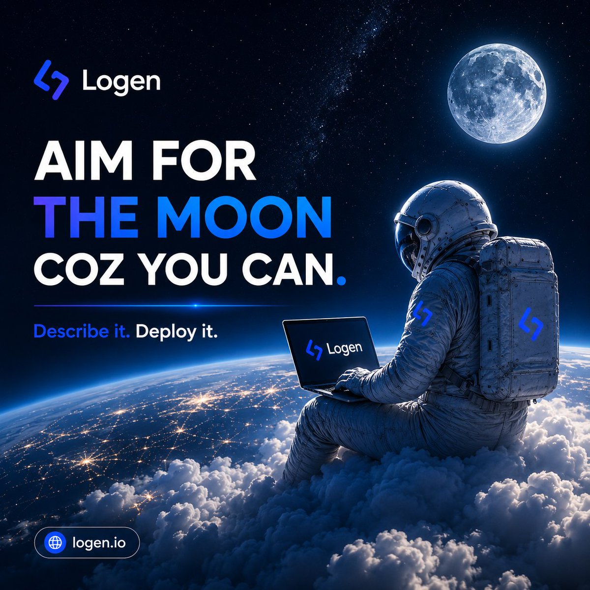logenhq's tweet photo. Describe it. Deploy it.Built with https://t.co/nGCxf4eeLW
#BuildInPublic #NoCode #GenAI https://t.co/VGjIWgPLY6