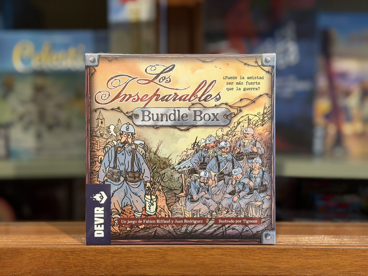 cuartodejuegos's tweet photo. ¡Llega la edición definitiva de uno de los mejores juegos cooperativos de los últimos años! En Los inseparables, los jugadores controlan un grupo de soldados durante la I Guerra Mundial. 

Incluye el juego base y la expansión ¡A la orden!

https://t.co/63YuBqtqwE https://t.co/gwWj04fgHj
