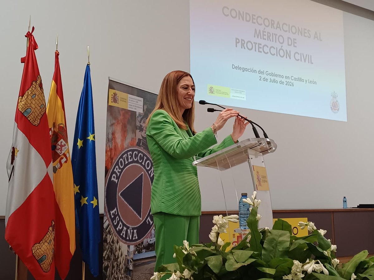 DelegGobCYL's tweet photo. 🏅Entrega de las Medallas al Mérito de la Protección Civil en la @DelegGobCYL, acto presidido por la secretaria general de @proteccioncivil y Emergencias, @VirBarcones, acompañada por los subdelegados de las 9 provincias

Sigue🧵 https://t.co/NxpOZy7MeP