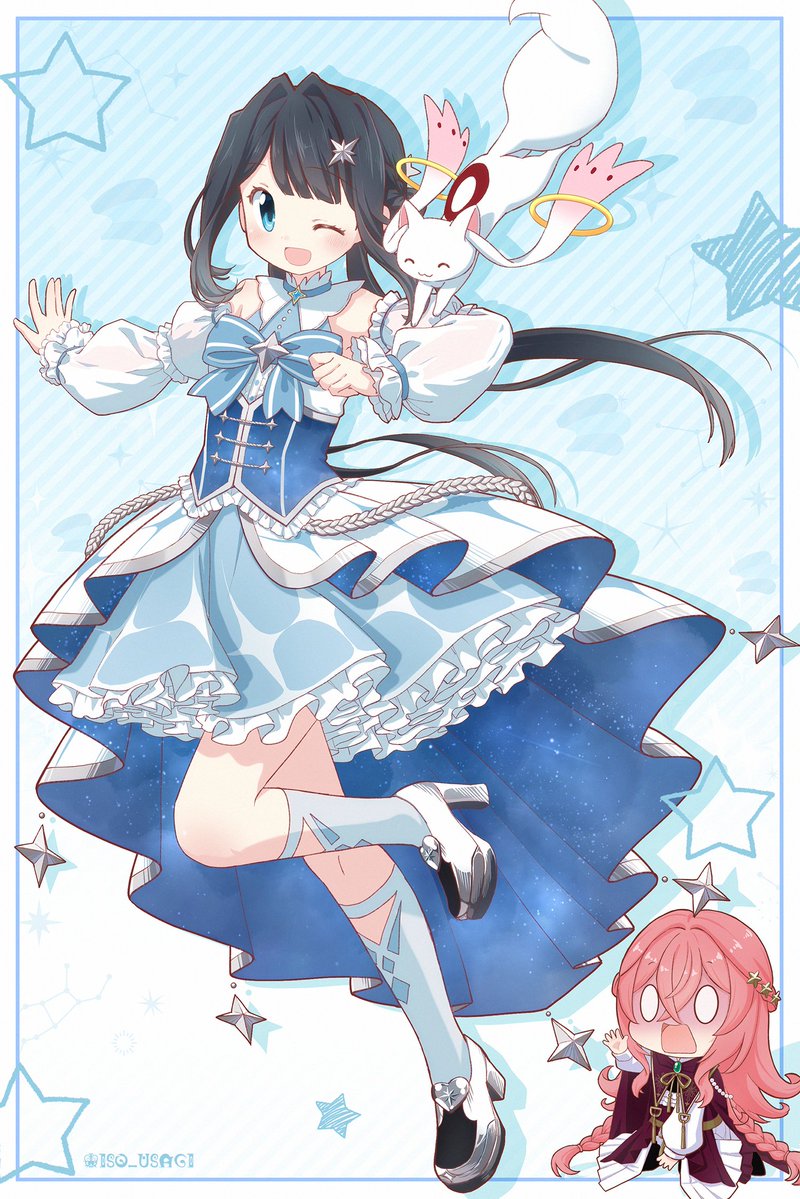 arusuko's tweet photo. 魔法少女になったよ！ 

(友人からいただいたイラストです) https://t.co/UD62HIg1PX