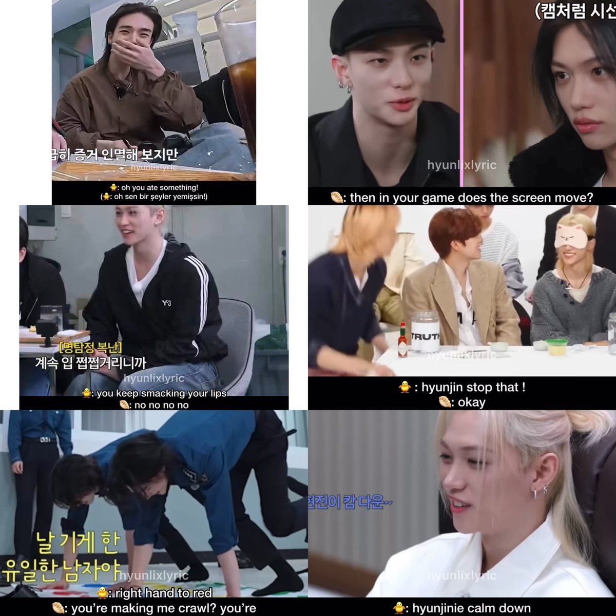 evgmonn's tweet photo. idk about you, but hyunlix give me the vibes of a married couple who’ve lived together forever and know each other inside out. one loves to endlessly tease their other half. or you recognize your person just by their footsteps. telling your partner to calm down and he listen instantly. or fixing his pants mid-game even though he’s a zombie and you’re one step away from getting caught 😭😂