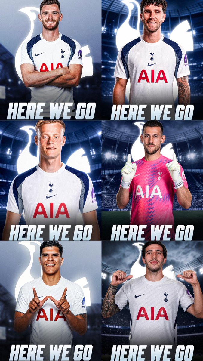 TheLilywhitesID's tweet photo. Signing 6 of the summer... #thfc 

IN:
✅ Andy Robertson — Free
✅ Marcos Senesi — Free
✅ Jan Paul van Hecke — £52 juta
✅ Martin Dubravka — Free
✅ Mateus Fernandes £85 juta
✅ Sandro Tonali — £100 juta
⏳ Winger
⏳ Striker

OUT:
✅ Alejo Veliz (Bahia) — £8,6 juta
✅ Luka Vuskovic (Brighton) — £50 juta
✅ Yves Bissouma — Free
⏳ Cuti Romero❓
⏳ Guglielmo Vicario❓
⏳ Richarlison❓
⏳ Pape Matar Sarr❓

Tottenham telah menghabiskan £237 juta untuk transfer pemain, dengan pendapatan £58,6 juta dari penjualan pemain.

Hasilnya, net spend Spurs hanya £178,4 juta untuk dapetin 6 pemain EPL proven. 🤣

𝐖𝐡𝐨'𝐬 𝐧𝐞𝐱𝐭...? 👀